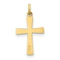 thumbnail image 4 of Real 14kt Yellow Gold Cross Charm Pendant; for Adults and Teens; for Women and Men, 4 of 4