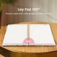 thumbnail image 5 of Large Spiral Lined Notebooks For Work With Removable Dividers & Tabs  8.5"x11" Pretty Hardcover 5 Subject Notebook Journal Women College Ruled Study Office Organization 280 Pages Wildflowers, 5 of 7