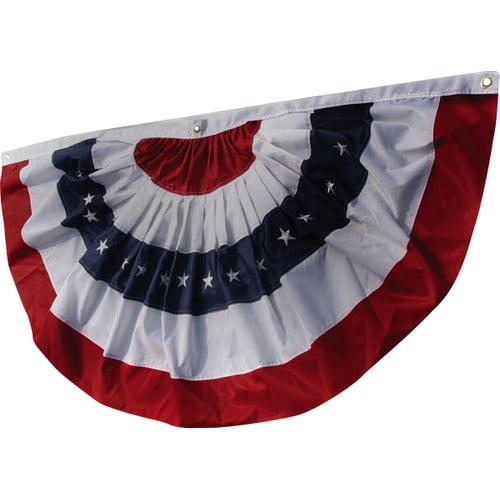 AMERICA RED WHITE BLUE WITH STARS Details about   USA FLAG FAN BUNTING FLAG 3'X6' 