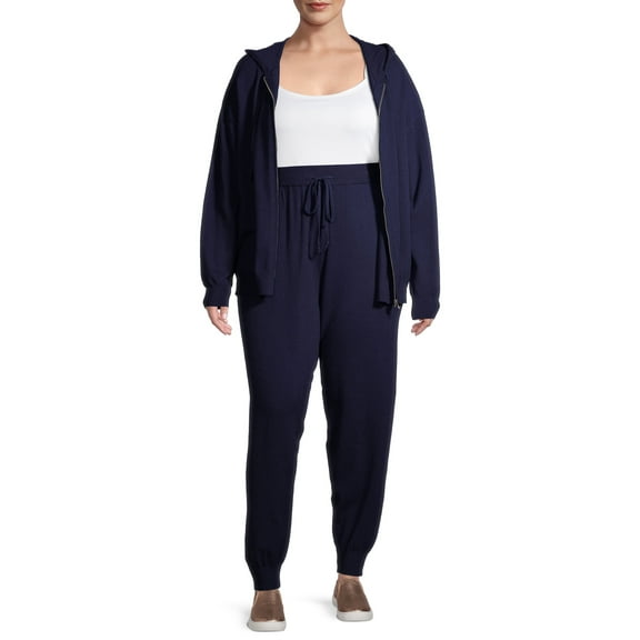 plus size matching jogger sets