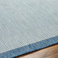 thumbnail image 5 of Hauteloom Aleid Living Room, Bedroom Patio Outdoor Area Rug - Contemporary - Arctic Stone, Royal Denim, Steel - 18" Sample, 5 of 5