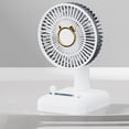 thumbnail image 7 of Desk Fan For Bedroom USB Rechargeable Desktop Mini Fan Portable Small Fan For Hiking Camping Travel Sports Outdoor Activities, 7 of 7