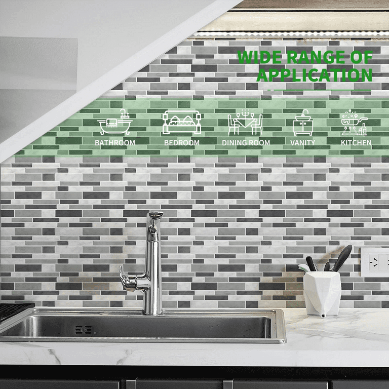 Marble mosaic tile backsplash for kitchen wall tile in kitchens, baths, and  living rooms, as well as on shower