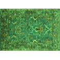 thumbnail image 1 of Ahgly Company Indoor Rectangle Oriental Green Industrial Area Rugs, 5' x 7', 1 of 4