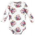 thumbnail image 4 of Hudson Baby Cotton Long-Sleeve Bodysuits, 3-Pack, Newborn- 24 Months, 4 of 5