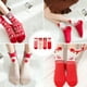 thumbnail image 5 of EeaseMX 4 pares de calcetines navideños cálidos y cómodos de algodón (rojos mixtos), 5 of 6
