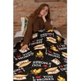 thumbnail image 2 of Cute S''Mores Throw Blanket,Marshmallow Cookie Blankets Gift Soft Cozy Plush Bedding Blanket,Fuzzy Flannel Fleece Blanket for Kids Adults Couch Sofa Camping,60"x80"-Queen Size for Adults, 2 of 6