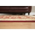 thumbnail image 5 of Designer Home Soft Oriental Indoor Area Rug Bordered All-Over Floral  - Actual Size: 7' 10" x 10' 6" Rectangle (Red), 5 of 5