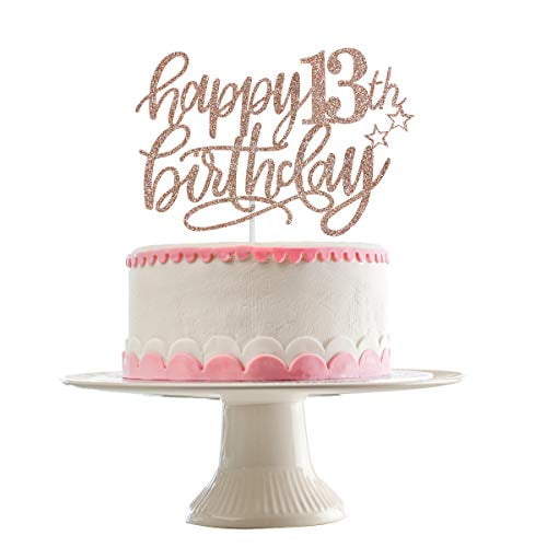 Mua LINGTEER Happy 13th Birthday Black Cake Topper - Cheers to 13th  Birthday Thirteen Years Old Birthday Party Gift Decorations Sign. trên  Amazon Mỹ chính hãng 2023 | Fado