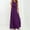 Purple, variant on Backless Bandage Dress, Multi-Way Strap Long Dress, Women's One Shoulder Evening Gown for Party