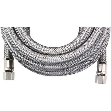 - 15 ft., Braided Stainless Steel Ice Maker Connector