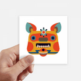 thumbnail image 1 of Chinese Style Monster Sticker Square Waterproof Stickers Wallpaper Car Decal, 1 of 1