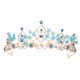 thumbnail image 2 of Tiara Accessories Women Crown Girl Tiara Elegant Crown Decor Party 1Set, 2 of 3