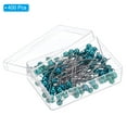 thumbnail image 3 of Uxcell Sewing Pins, 1.5 Inch Straight Pin with Plastic Pearlized Ball Head, Light Blue,400Pack, 3 of 6