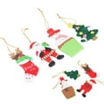 thumbnail image 6 of Blantye 4pcs/Set Santa Claus Pendant Xmas Hanging Ornaments Decorations Magnets Refrigerator Stickers Gifts, 6 of 8