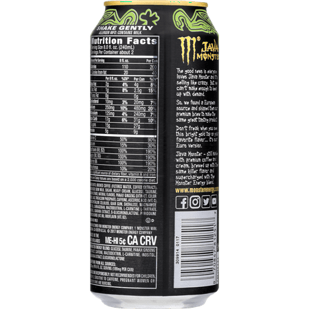 3 Cans Monster Beverage Monster Java Energy Drink, 15 oz