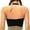 Black, variant on VBARHMQRT Female White Bralette Lace Padded Women's Halter Sports Bra Yoga Bralette Crop Bras Top Women's Sports Bras Tank Halter Sports Bra Padded