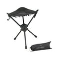 thumbnail image 2 of Taburete trípode plegable Taburete giratorio para acampar Silla de asiento portátil versátil con Negro, 2 of 8