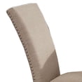 thumbnail image 2 of Wooden Side Chairs with Nailhead Trims, Set of 2, Beige and Black, 2 of 5