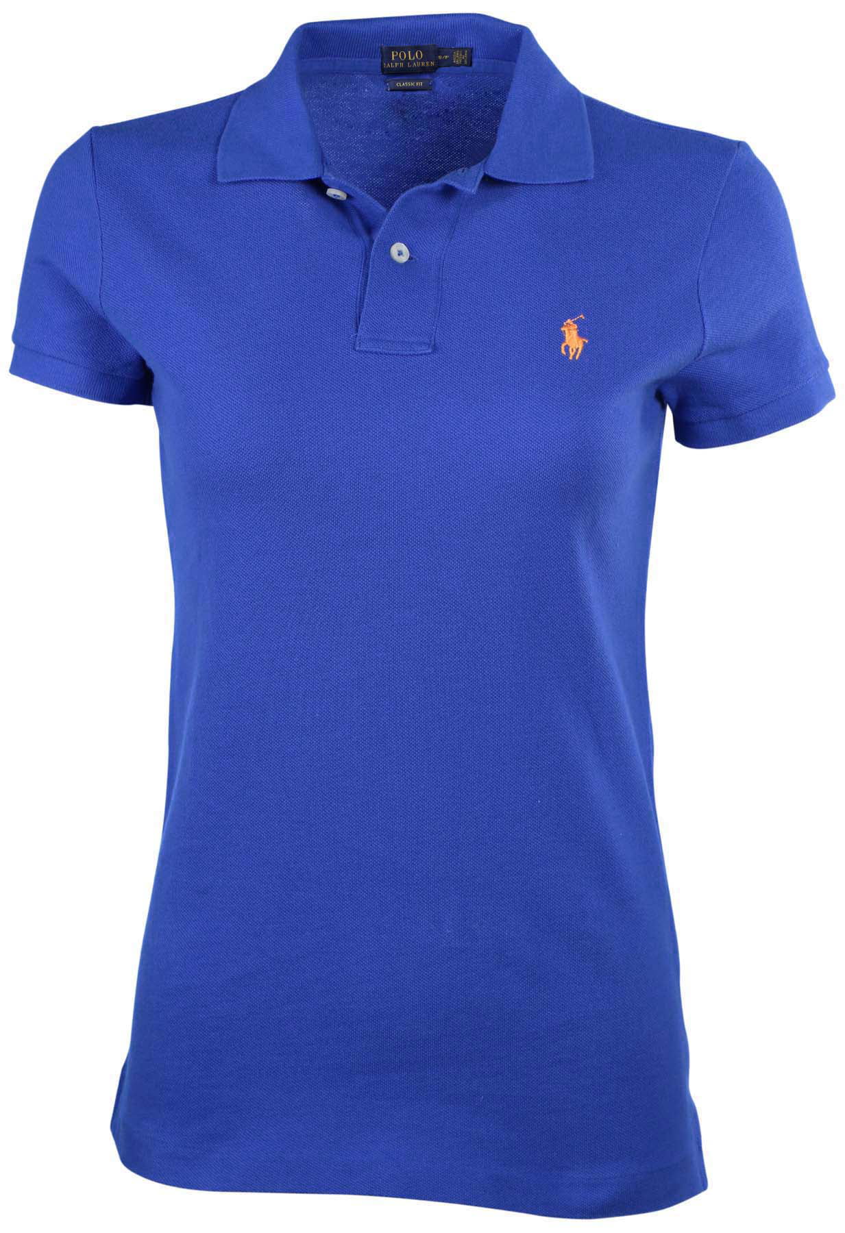 Polo Ralph Lauren Women's Classic Fit Mesh Pony Shirt-Bright Imperial ...