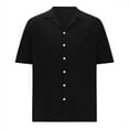thumbnail image 5 of Summer Savings Clearance Stamzod Mens Button Up Dress Shirts Wrinkle Free Short Sleeve Solid Color Shirts Business Casual Harajuku Shirt, 5 of 5