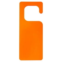 Uxcell 9.84" Door Hanger Sign Acrylic Sign DIY Blank Door Tag for Home Office Orange