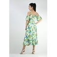 thumbnail image 2 of Artyska Printed Maxi Dress with Tuck Sleeve, 2 of 4