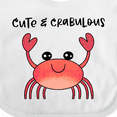 thumbnail image 4 of Inktastic Cute and Crabulous Funny Crab Boys or Girls Baby Bib, 4 of 4