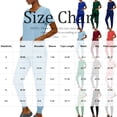 thumbnail image 3 of Scrub Sets for Woman,Creweck Short Sleeve Nurse Scrub Top & Jogger Pants,Medical Workwear for Nurses Blue XL, 3 of 5