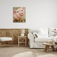 thumbnail image 2 of Happy Pig Farm Animal Portrait Animals & Insects Painting Gallery Wrapped Canvas Print Wall Art, 2 of 7