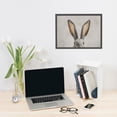 thumbnail image 7 of WFSposter Framed Canvas Wall Art Funny Easter Bunny Prints Wall Decor Cute Rabbit Ears Pictures Aesthetic Room Décor Animals Artwork for Kids Room, Living Room, Bedroom or Festive Spaces 12x16In, 7 of 7