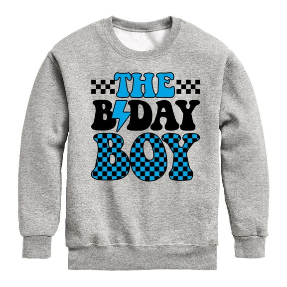 Instant Message - The Birthday Boy - Toddler & Youth Crewneck Fleece Sweatshirt