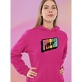 thumbnail image 2 of Proud Ally Colorful Banner Hoodie Women -Smartprints Designs, Female XX-Large, 2 of 4