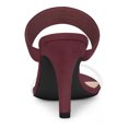 thumbnail image 3 of BLISSFUL STEP Women's Clear Strap High Heels Slides Sandals, 3 of 6