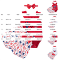 thumbnail image 3 of EnJoCho My First 4th of July Baby Boy Outfit Baby Girls 4th of July 𝖱omper Dress Sleeveless Stars Stripes Print Jumpsuit with Headband Independence Day Clothes, 3 of 8