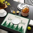 thumbnail image 4 of Dmlowu Christmas Place Mats - Heat Proof Christmas Placemats for Dining Table, Non-Slip Table Mats for Party Holiday Decor, 12x18" Christmas Decorations Winter Placemats, 4 of 6
