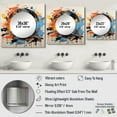 thumbnail image 4 of Designart "Fusion of Sounds The Vinyl Experience" Music Square Mirror Wall Decor Modern - Large Yellow Square Bathroom Mirror - Square Printed Wall Mirror Art, 4 of 5