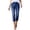 Dark Blue, variant on Women's High Waisted Straight Leg Cropped Jeans Casual Trendy Summer Denim