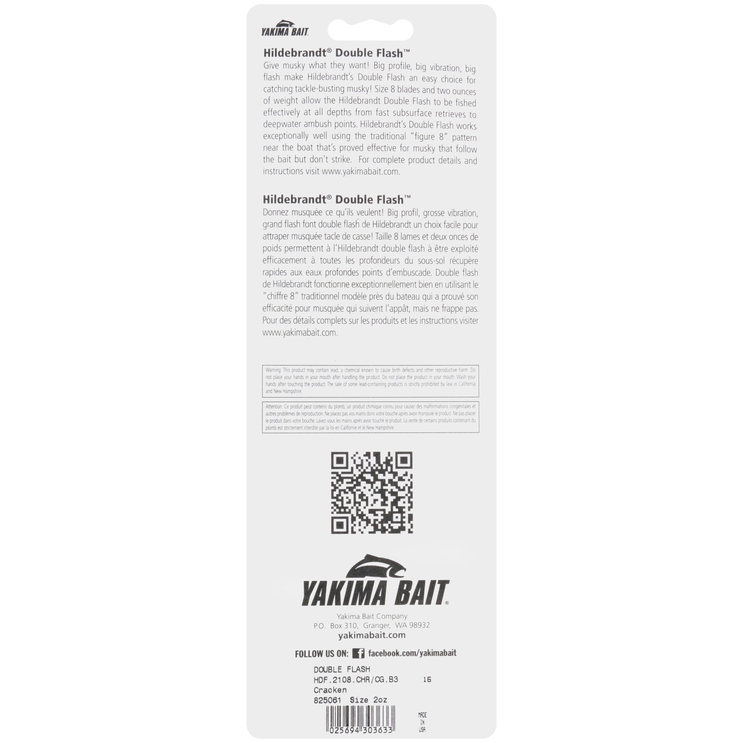 Hildebrandt® Double Flash 2 oz. Musky Spinner Bait