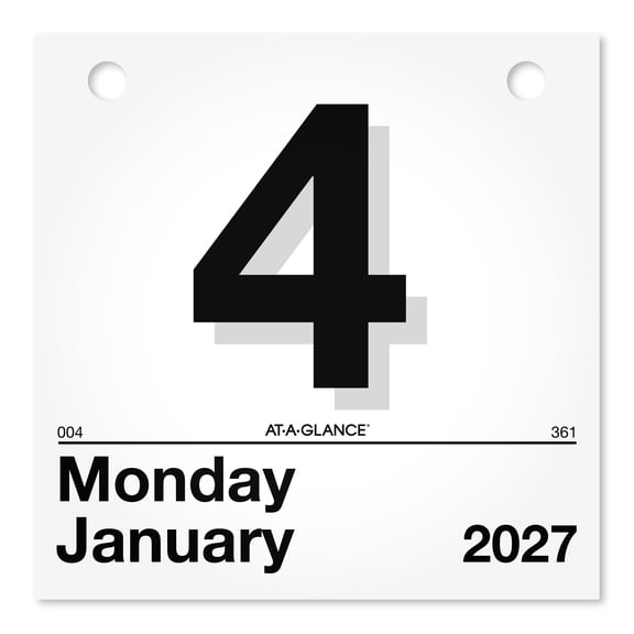 AT-A-GLANCE 2027 Today Is Daily Wall Calendar Refill Small 6 x 6 - Wall