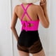 thumbnail image 4 of Traje de baño de una pieza para mujer, conjuntos de bikini para mujer, trajes de baño de mujer, vestidos de baño, trajes de baño con dobladillo asimétrico tipo vendaje para mujer., 4 of 7