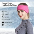 thumbnail image 3 of Bandeau de Course pour Femmes en Polaire - Parfait pour les Sports d'Hiver en Plein Air, 3 of 6
