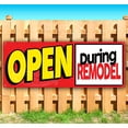 thumbnail image 1 of Open During Remodel 13 oz Vinyl Banner With Metal Grommets, 1 of 4