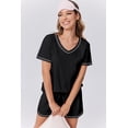 thumbnail image 5 of Ekouaer Womens Pajamas Sets Soft Pjs Short Sleeve Lounge Sets Casual Two Piece Pjs With Pockets, 5 of 6