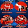 thumbnail image 3 of Red Background Congrats Grad Banner Star Pattern Graduation Backdrop  Varsity Lettering Class of 2026 Display for High School Graduation College Graduation Graduation Party, 3 of 8