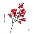 thumbnail image 3 of Ramo de flores de seda artificiales con flores de ciruelo y paniculata | Centro de mesa floral artificial realista con tallos flexibles, 3 of 6