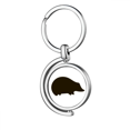 thumbnail image 1 of Porte-clés Rotatif en Métal avec Portrait d'Animal Black Hedgehog, 1 of 2