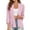 Pink, variant on Open-Front Cardigan Sweaters for Women 3/4 Sleeves Ladies' Sweater Knitting Shrugs Sweaters Casual Lightweight Solid Color Autumn Cardigan Plus Size S-XXL