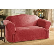 Hometrends Normandy Burgundy Sofa Slipcover