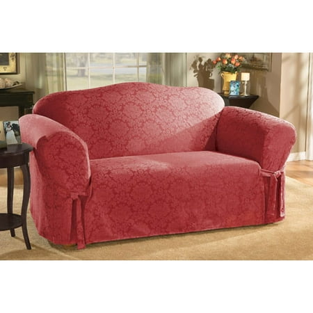 Hometrends Normandy Burgundy Sofa Slipcover